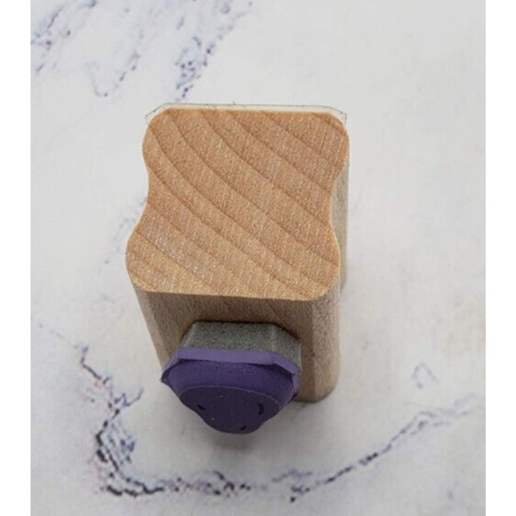 Stampin Up Pear Shaped Border Wood Mounted Rubber Stamp - Picture 3 of 7